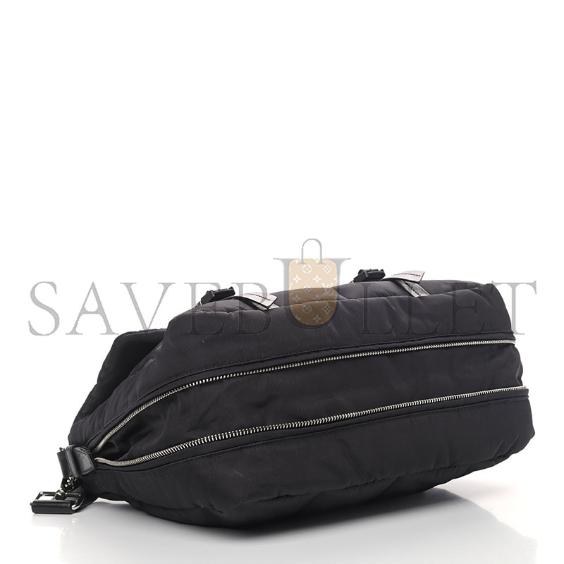 Pra*a tessuto nylon bomber messenger black 1bh618 (27*23*10cm)